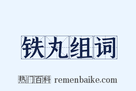 铁丸组词是什么意思的图片